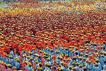 山西萬名大學(xué)生組“五月花海”