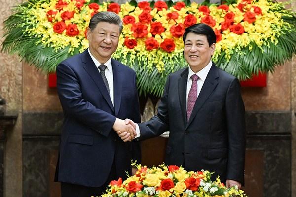 習(xí)近平會見越南國家主席梁強