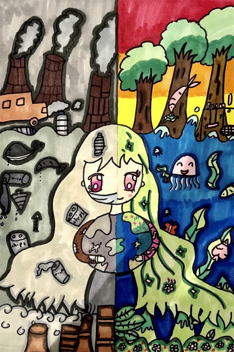 《向右走，守護那一抹綠》 趙桾然 7歲