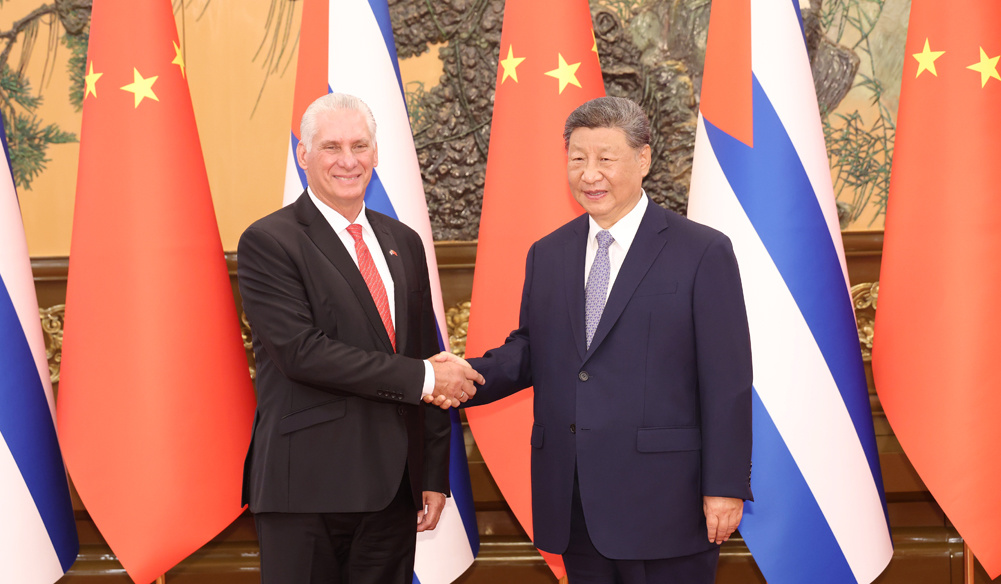 習(xí)近平會(huì)見古巴共產(chǎn)黨中央第一書記、國家主席迪亞斯-卡內(nèi)爾