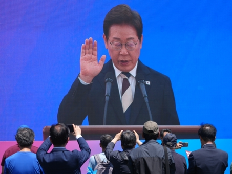 李在明就職百日：韓國(guó)股市大漲20%，支持率史上第三