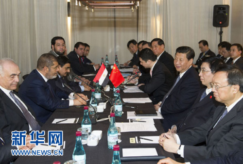 習(xí)近平會見埃及總統(tǒng)均同意深化中埃戰(zhàn)略合作關(guān)系